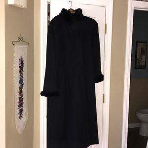 Women’s long black coat
